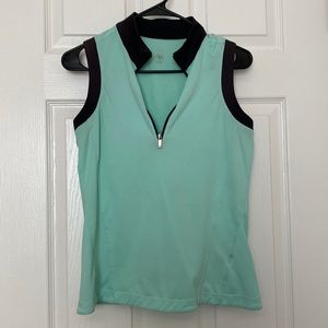 Teal women’s sports polo